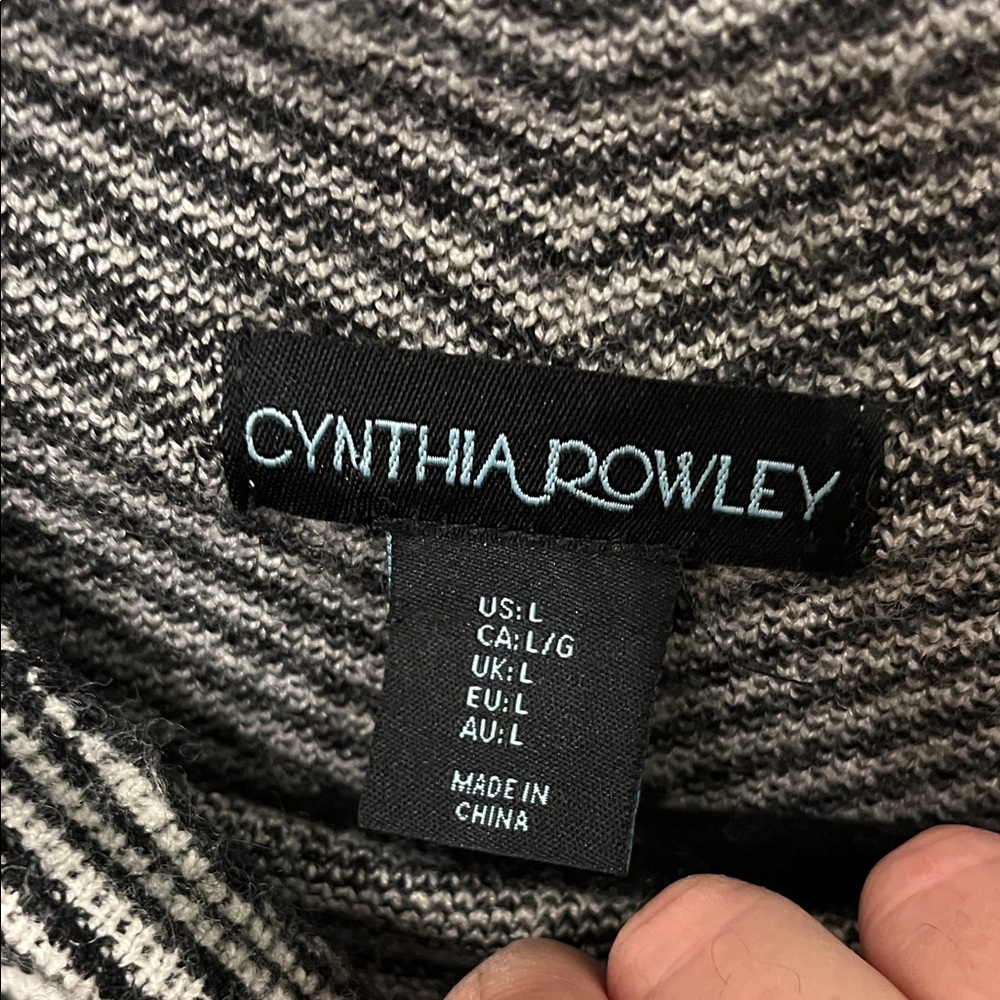 Cynthia Rowley Chevron Striped Sweater - Picture 2 of 4